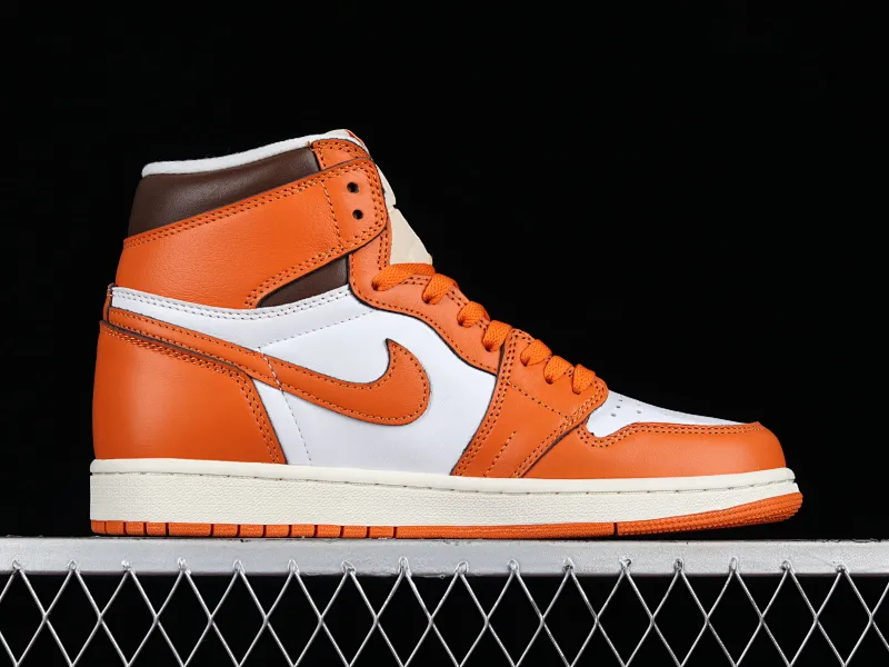 All categories Air Jordan Jordan series basketball shoes Air Jordan 1 High Air Jordan 1 High "Starfish" AJ1 Joe 1 white orange high-top basketball shoes DO9369-101